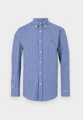 Tommy Hilfiger TH FLEX REGULAR FIT GINGHAM CHECK POPLIN SHIRT - Shirt - wedge blue/check