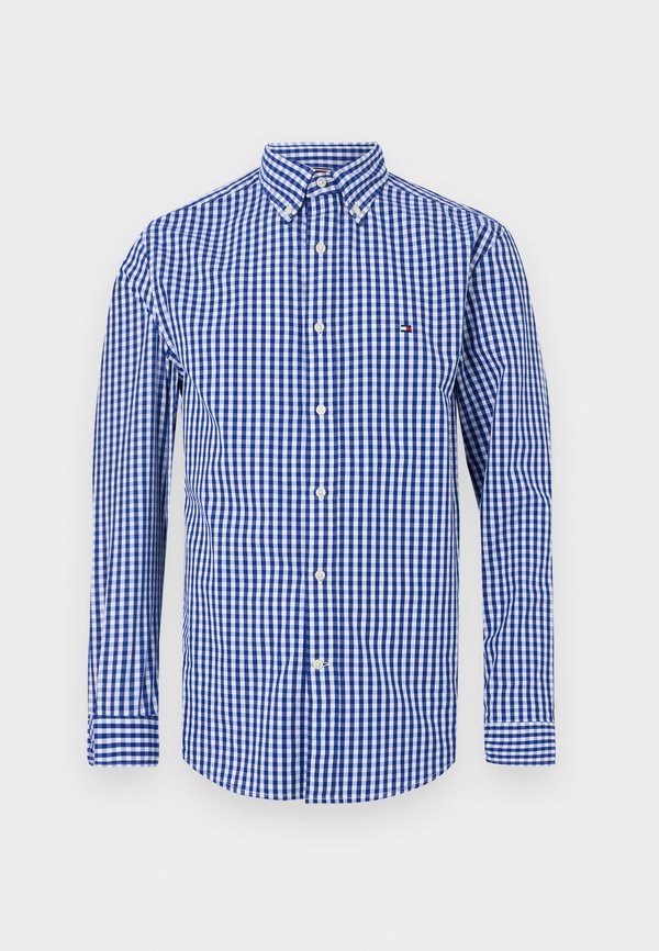 Tommy Hilfiger TH FLEX REGULAR FIT GINGHAM CHECK POPLIN SHIRT - Shirt - wedge blue/check