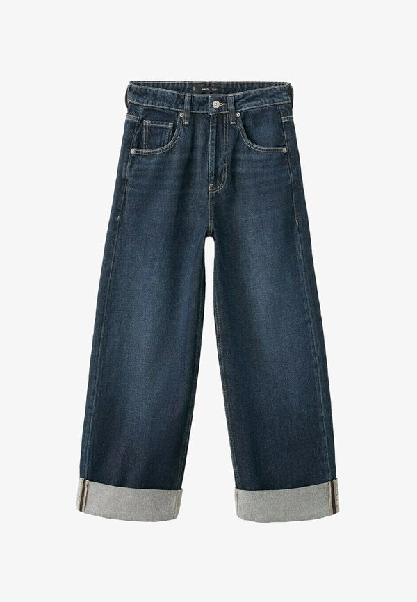 Mango Flared Jeans - blue denim