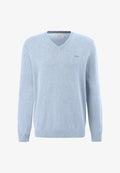 s.Oliver MIT LOGOSTICKERE - Jumper - hellblau