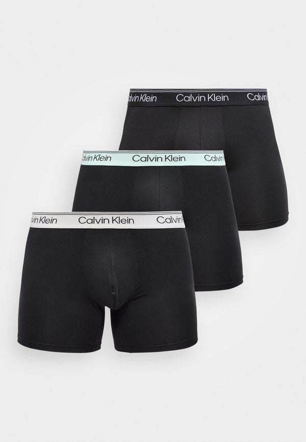 Calvin Klein Underwear BOXER BRIEF 3 PACK - MICROFIBER STRETCH - Boxer briefs - black