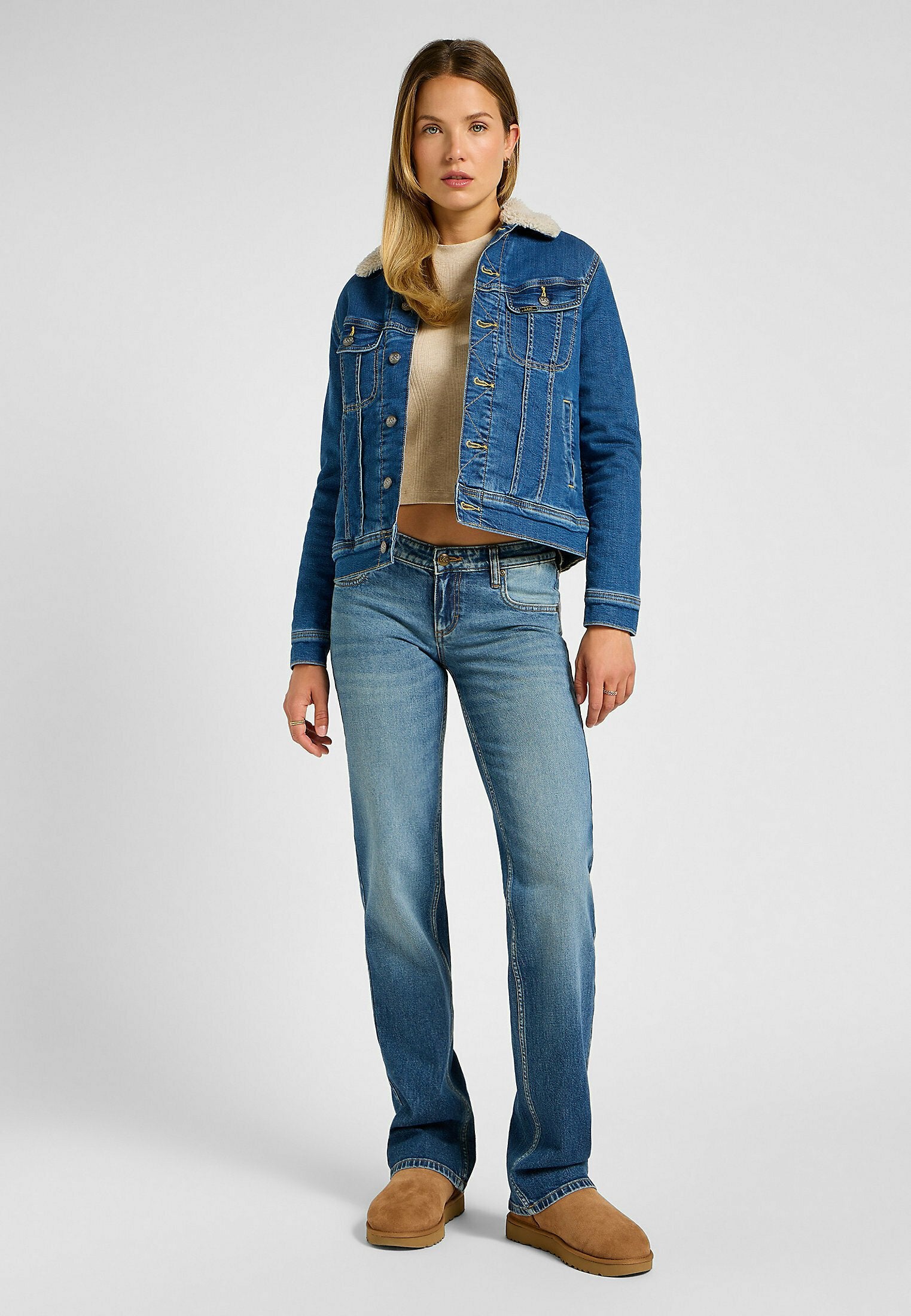 Lee LS CROPPED RIB TEE
