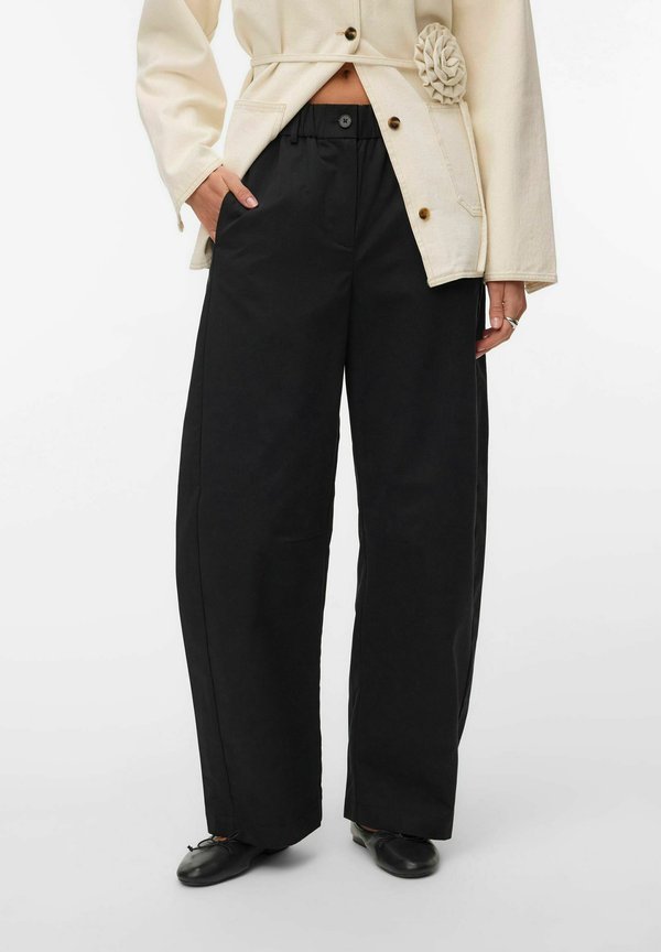 Vero Moda VMLENA High waist - Trousers - black