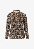 s.Oliver Button-down blouse - dunkelbraun