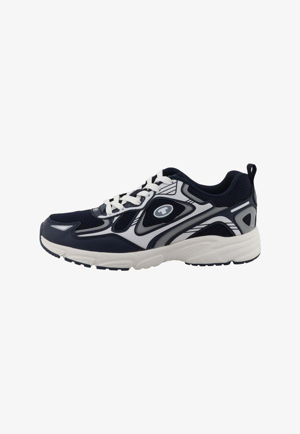 TOM TAILOR SNEAKER LOW - Trainers - navy silver