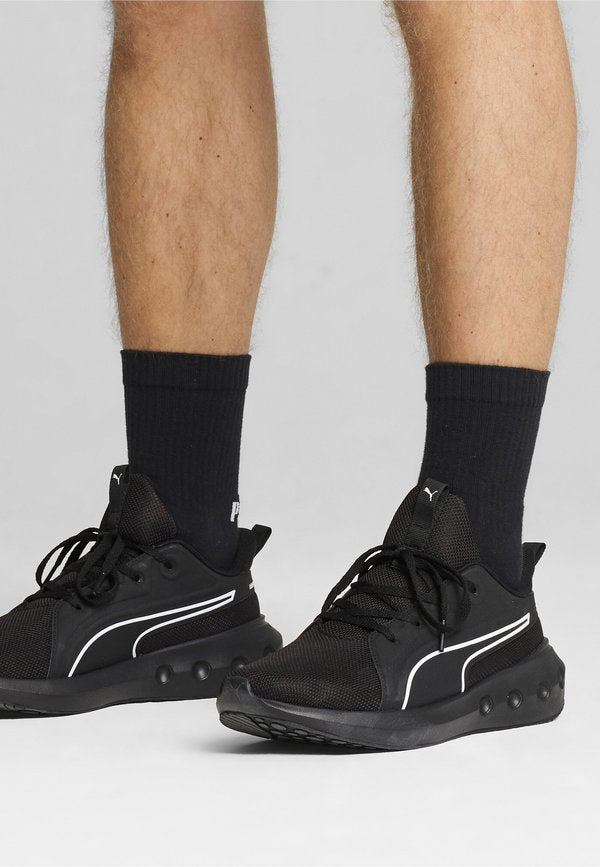 Puma SOFTRIDE CARSON - Training shoe - black- black- white