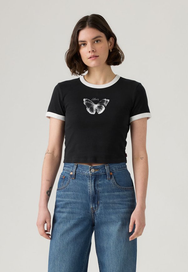 Levi's® GRAPHIC MINI RINGER - Print T-shirt - black