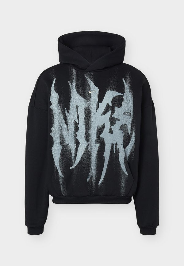 Nike Performance STANDARD ISSUE BRUSHED - Hoodie - black/white/pale ivory