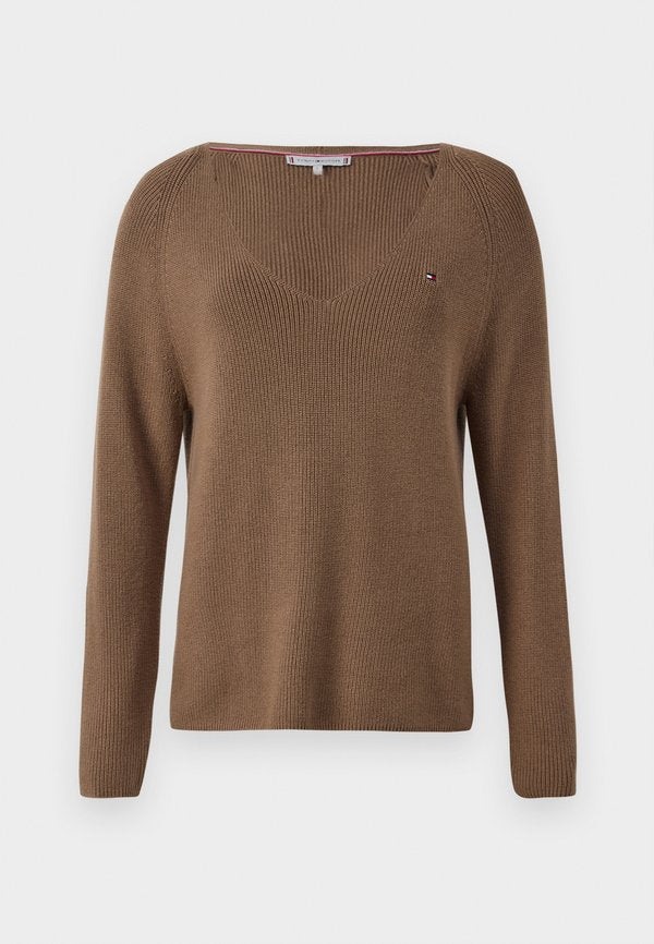 Tommy Hilfiger CARDI STITCH - Jumper - nordic taupe