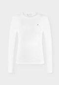 Tommy Hilfiger CODY SLIM - Long sleeved top - ecru