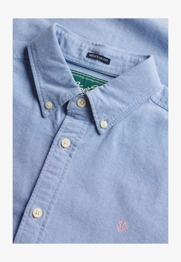 Superdry & Co SUPERDRY PREPPY OXFORD SHORT SLEEVE SHIRT.. - Shirt - sky blue chambray