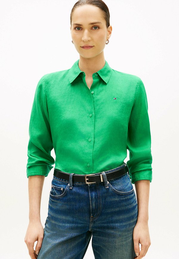 Tommy Hilfiger SHIRT - Button-down blouse - courtside green