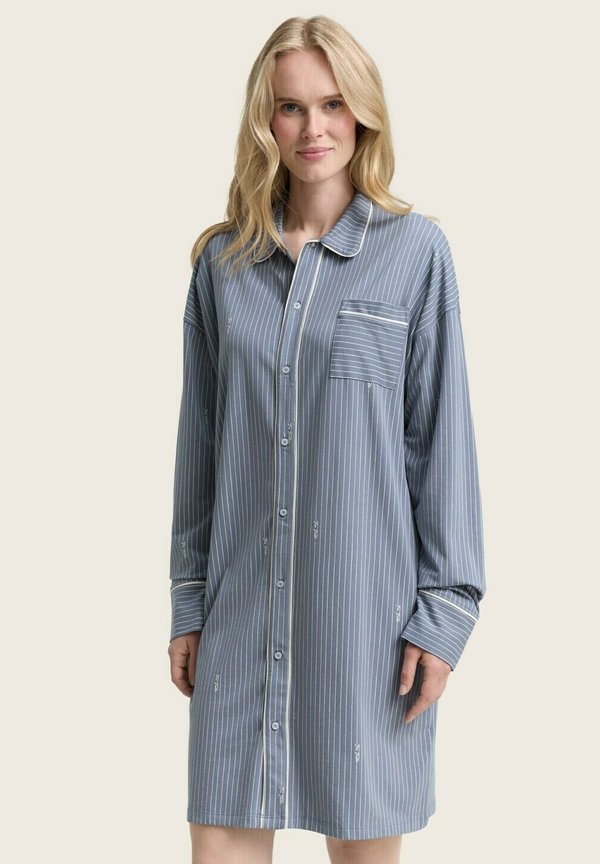 TOM TAILOR GESTREIFTES - Nightie - blue-medium-vertical stripe