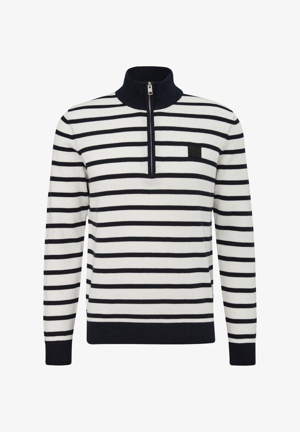 s.Oliver MIT HALF-ZIP - Jumper - navy