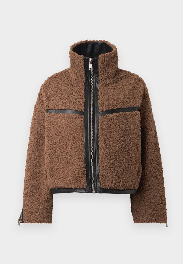ONLY ONLPATTI - Fleece jacket - cocoa créme