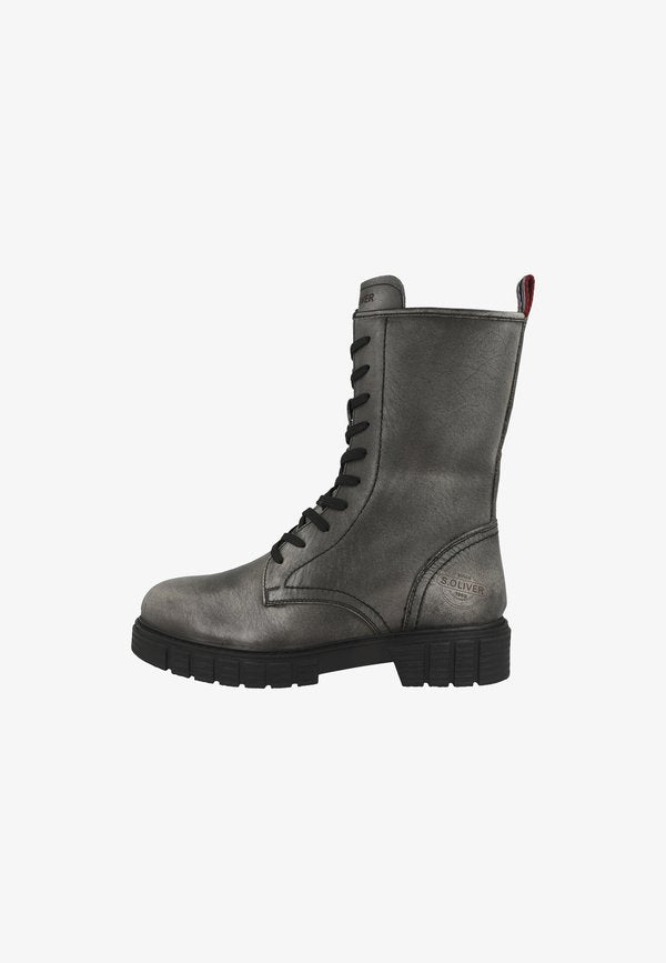 s.Oliver Platform ankle boots - graphite