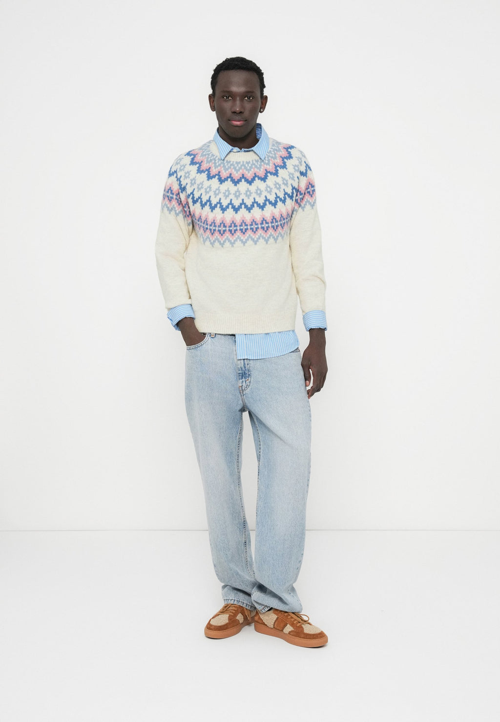 GAP YOKE CREW NECK