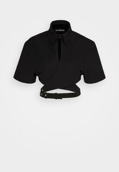 Han Kjøbenhavn  CROPPED WRAP SHIRT