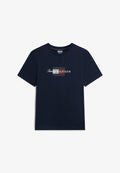 Tommy Hilfiger SCRIPT FLAG REGULAR TEE  BRAND LOVE - Print T-shirt - desert sky