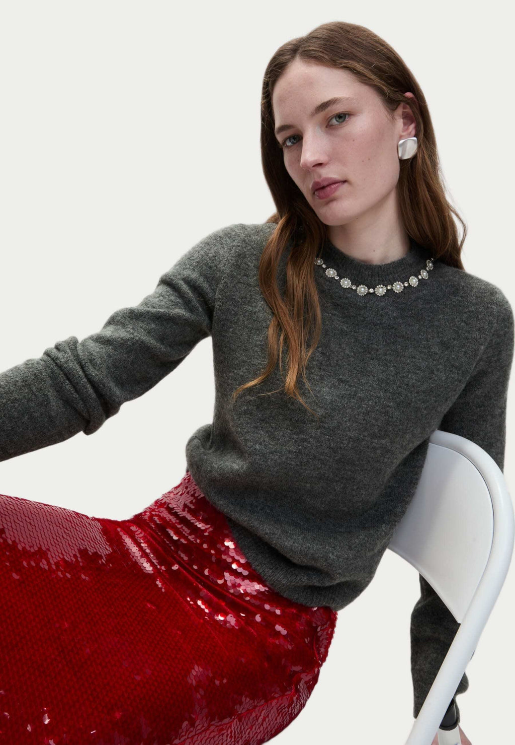 Marks & Spencer EMBELLISHED CREW NECK