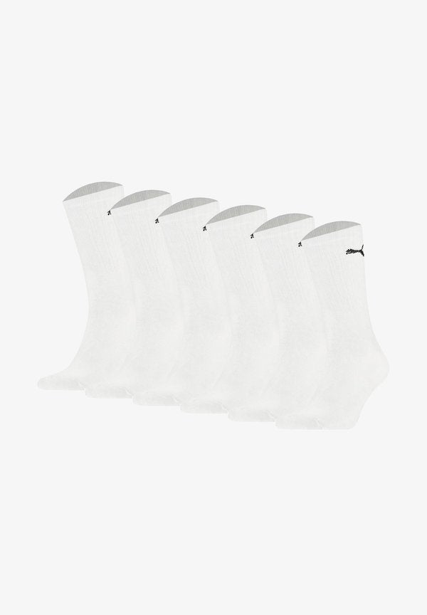 Puma UNISEX - 6ER PACK - CREW LIGHTWEIGTH UNI - Socks - weiß