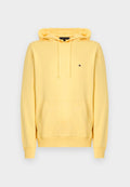 Tommy Hilfiger FLAG EMBROIDERY TERRY DRAWSTRING HOODY - Hoodie - citronella