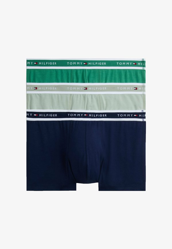 Tommy Hilfiger TOMMY HILFIGER 3-PACK SIGNATURE LOGO WAISTBAND TRUNKS - Trunks - carbon navy alaska green minty