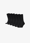 Puma PUMA UNISEX CREW-SOCKEN UNISEX FÜR DAMEN HERREN TENNISSOCKEN 6-ER PACK - Socks - black