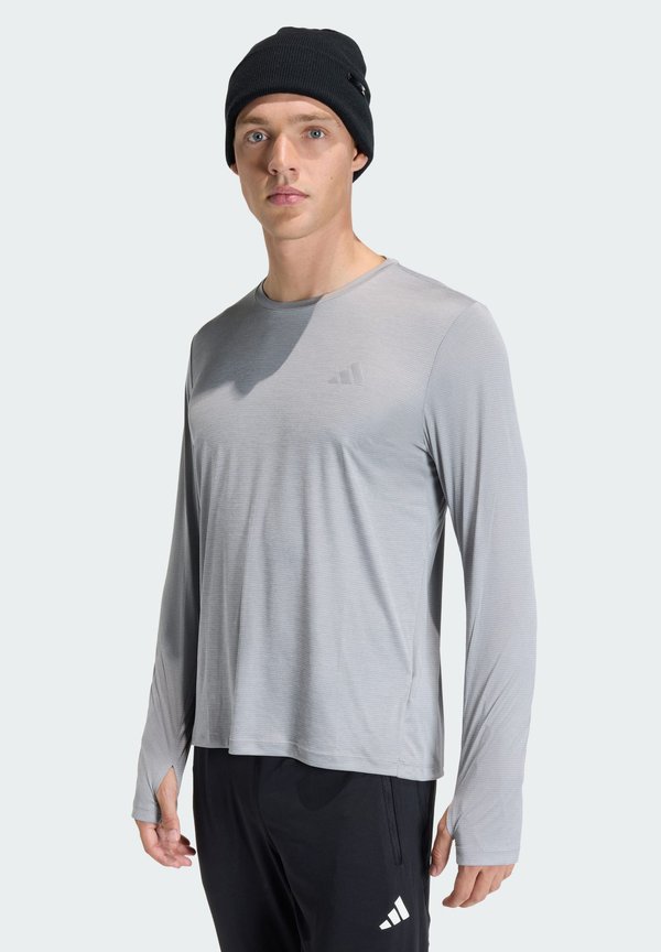 adidas Performance RUN - Long sleeved top - medium grey heather