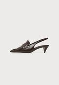 Tommy Hilfiger PENNY BAR POINTY SLING BACK - Classic heels - cocoa