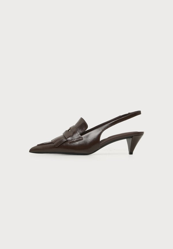 Tommy Hilfiger PENNY BAR POINTY SLING BACK - Classic heels - cocoa