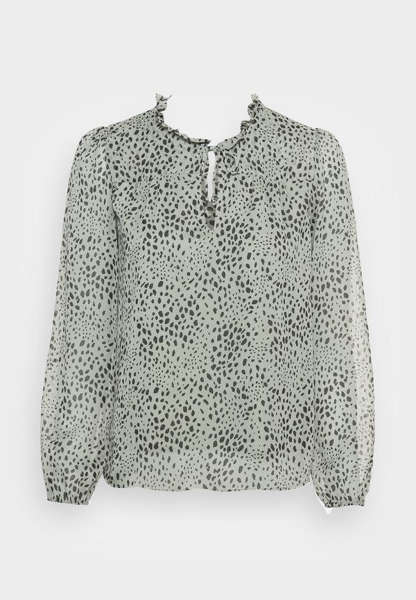 ONLY ONLDITSY BLOUSE  - Blouse - seagrass aop/dot leo