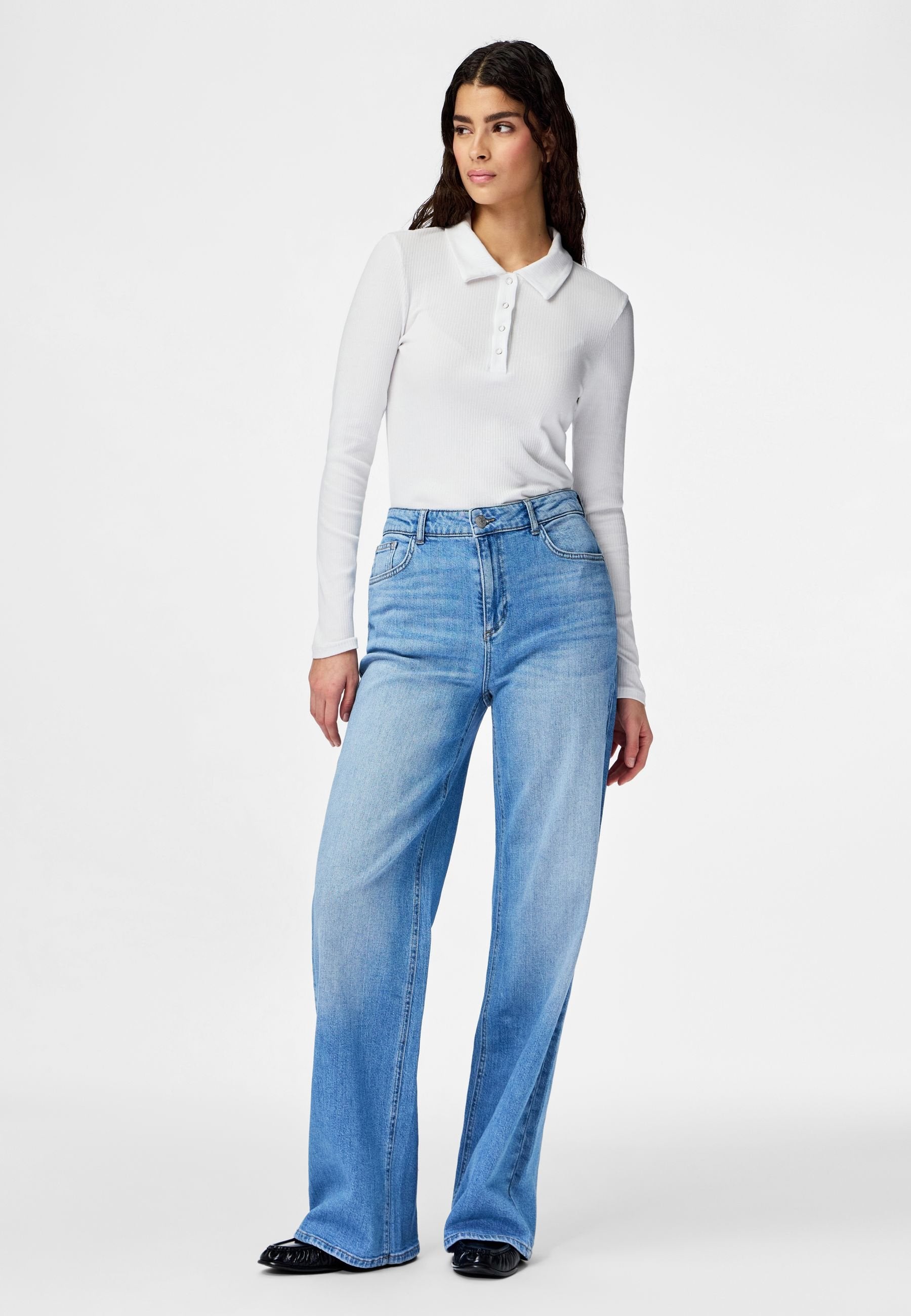 Pieces Wide leg PCSILKE MW