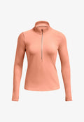 Under Armour LAUNCH PRO HALF ZIP - Long sleeved top - bubble peach