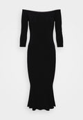 Norma Kamali OFF SHOULDER FISHTAIL DRESS TO MIDCALF