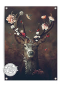 Orange Wallz FLORAL DEER