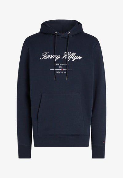 Tommy Hilfiger SCRIPT LOGO HOODY - BRAND LOVE - Hoodie - desert sky