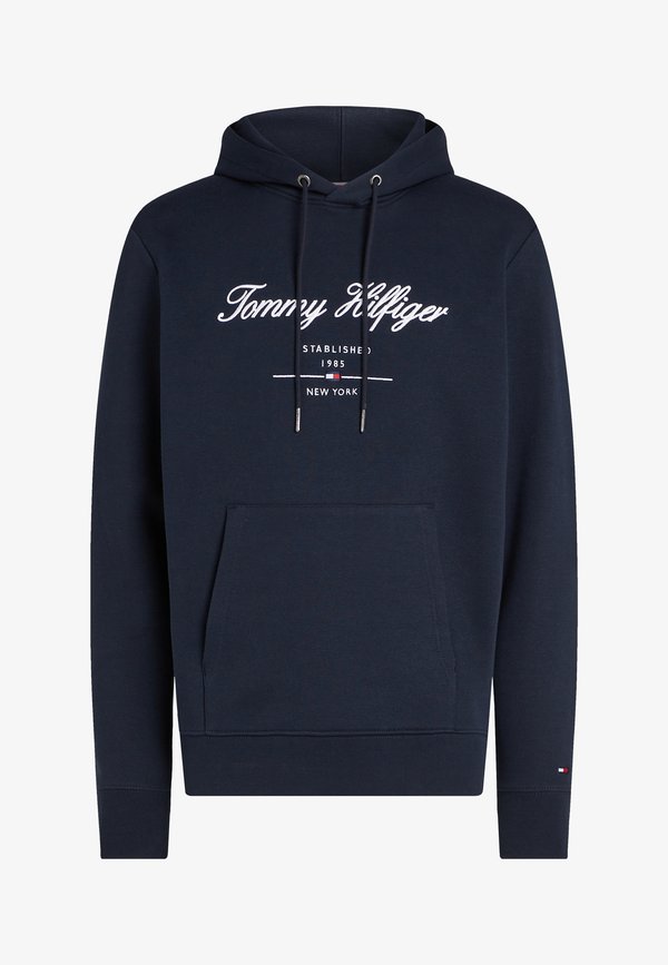 Tommy Hilfiger SCRIPT LOGO HOODY - BRAND LOVE - Hoodie - desert sky
