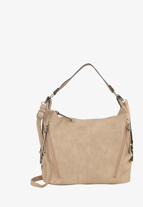 TOM TAILOR CAIA HOBO BAG ROSE - Handbag - taupe   taupe