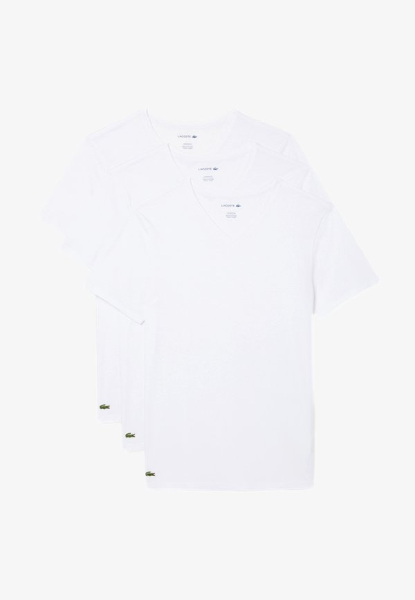 Lacoste 3 PACK - Basic T-shirt - white