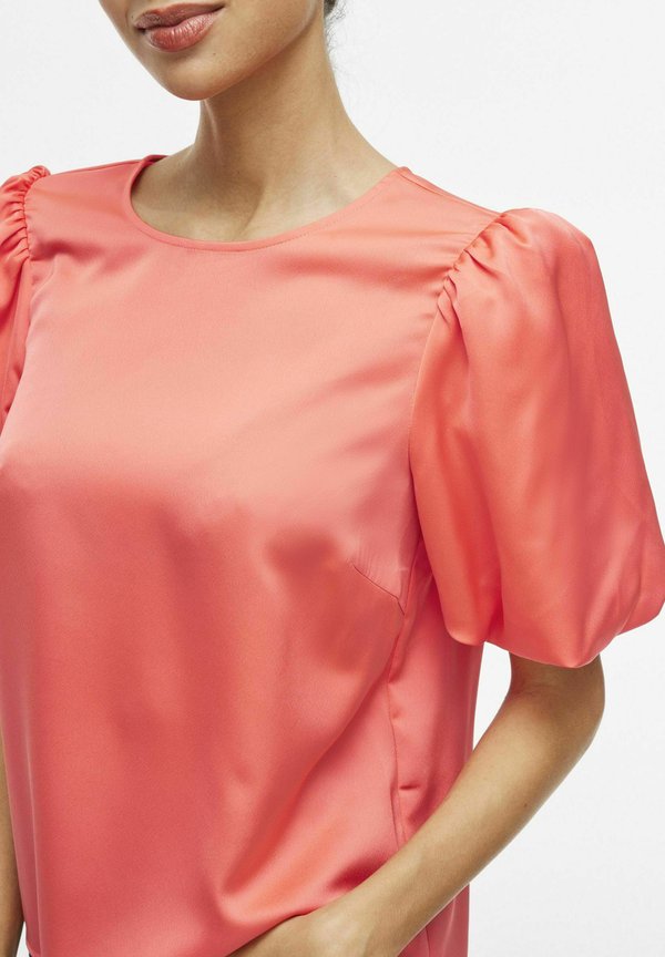VILA VIELLETTE 2/4 SATIN PUFF TOP - NOOS