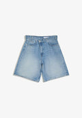Bershka Denim shorts - light blue