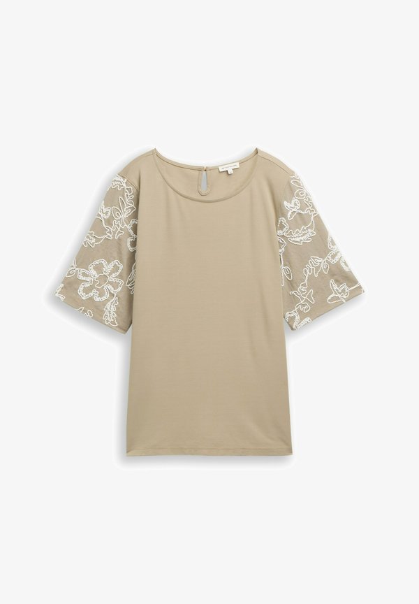 TOM TAILOR Blouse - silver olive