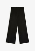 Bershka WIDE-LEG - TROUSERS - Trousers - black
