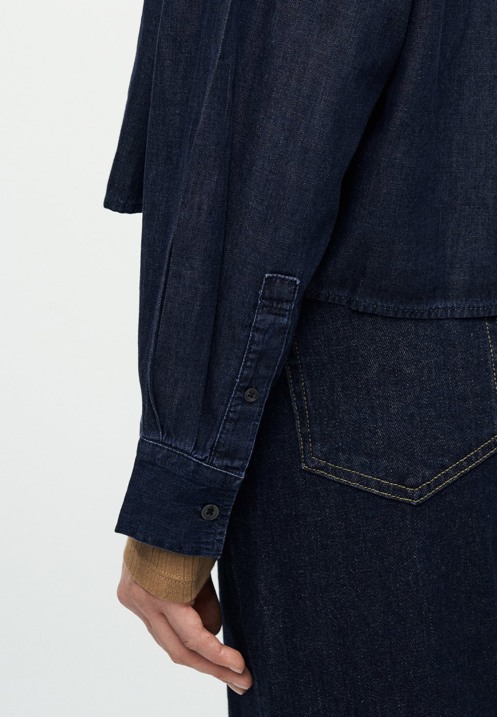 GAP STRAIGHT CROPPED SHIRT