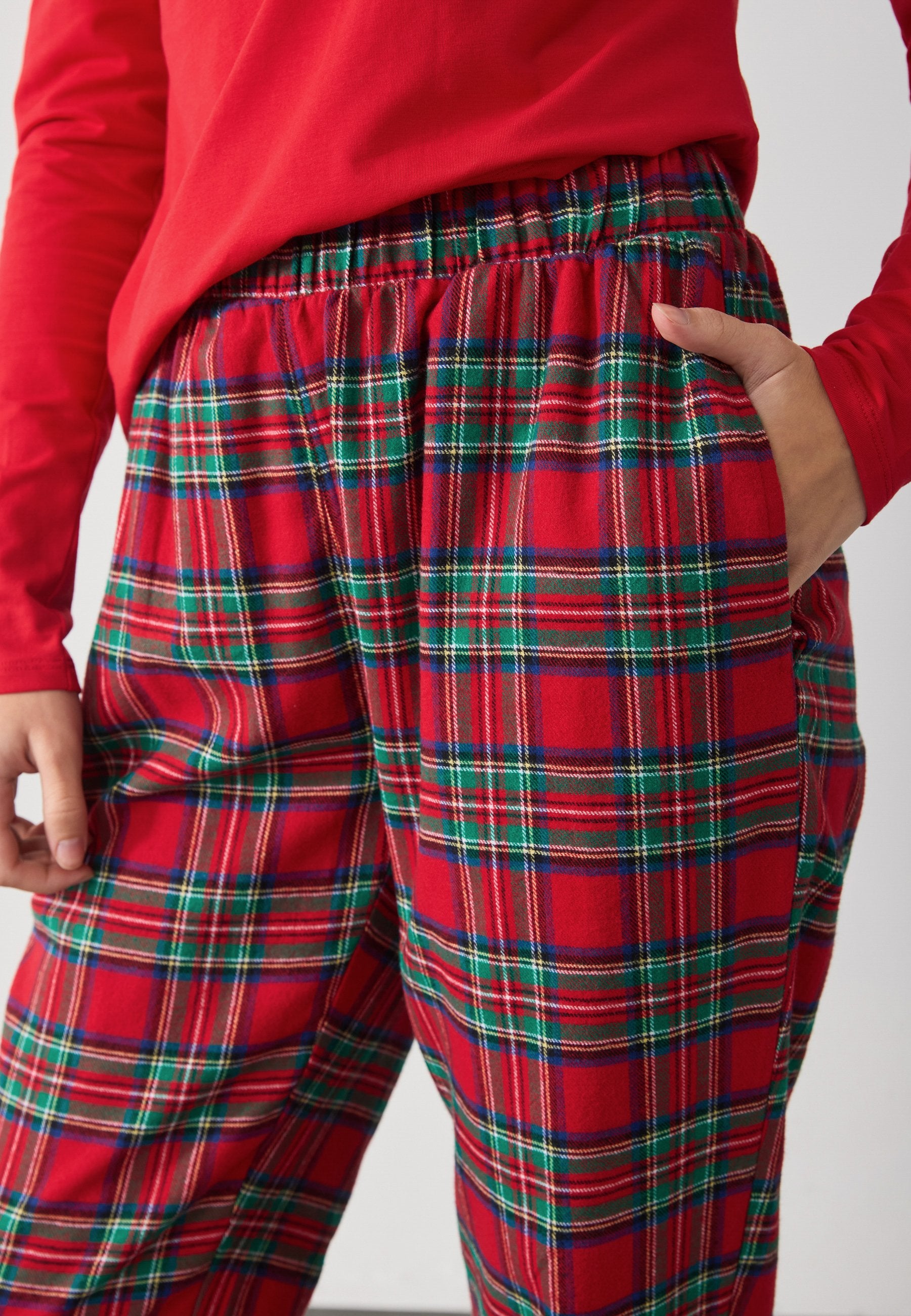 Anna Field SET - JERSEY AND BRUSHED COTTON CHECK