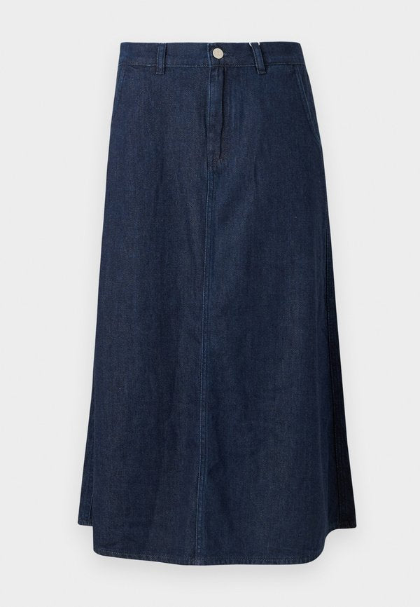 ONLY Denim ONLMINDY Denim Denim Long - Denim skirt - dark blue denim