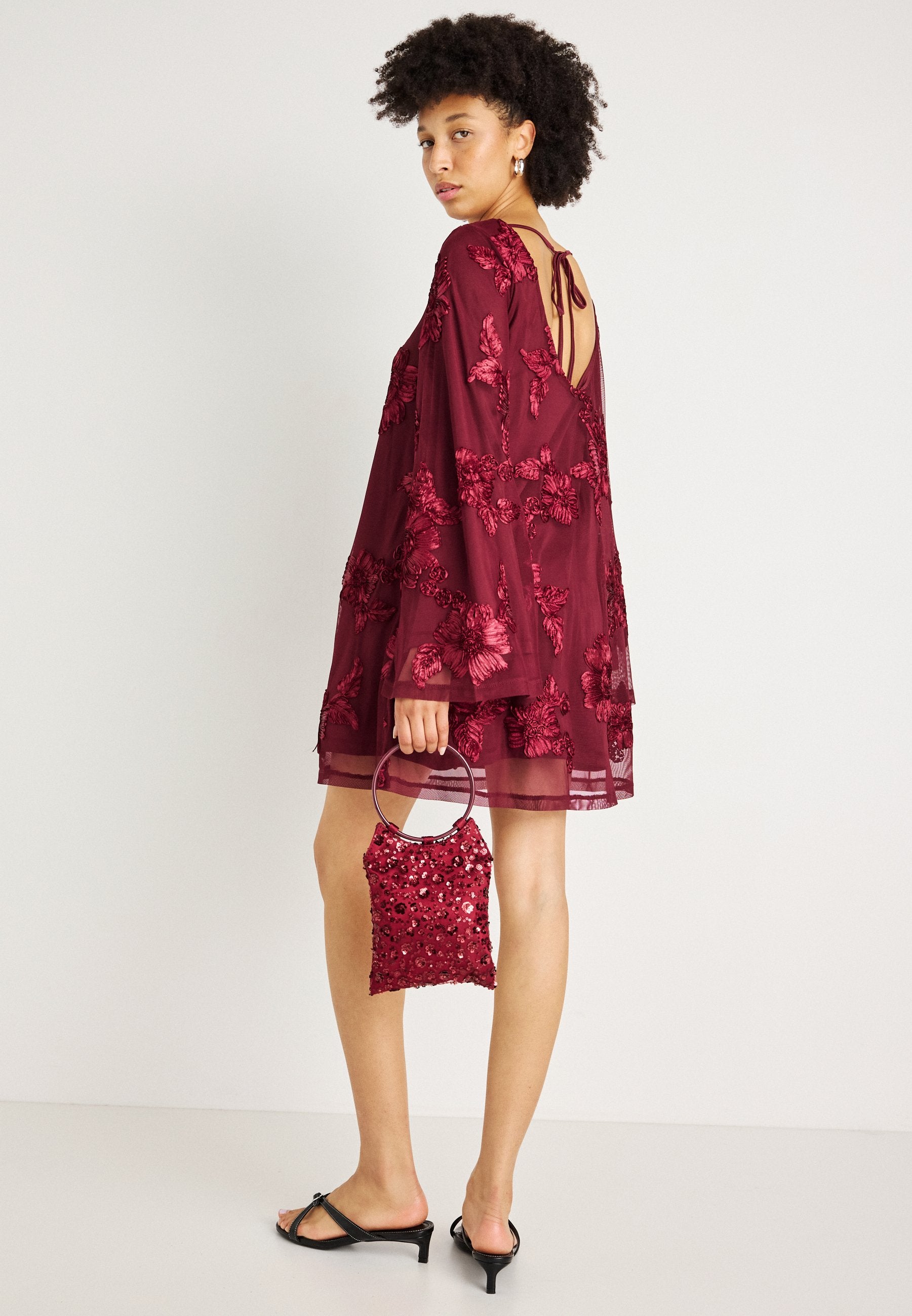 Gina Tricot WIDE FLOWY MINI DRESS