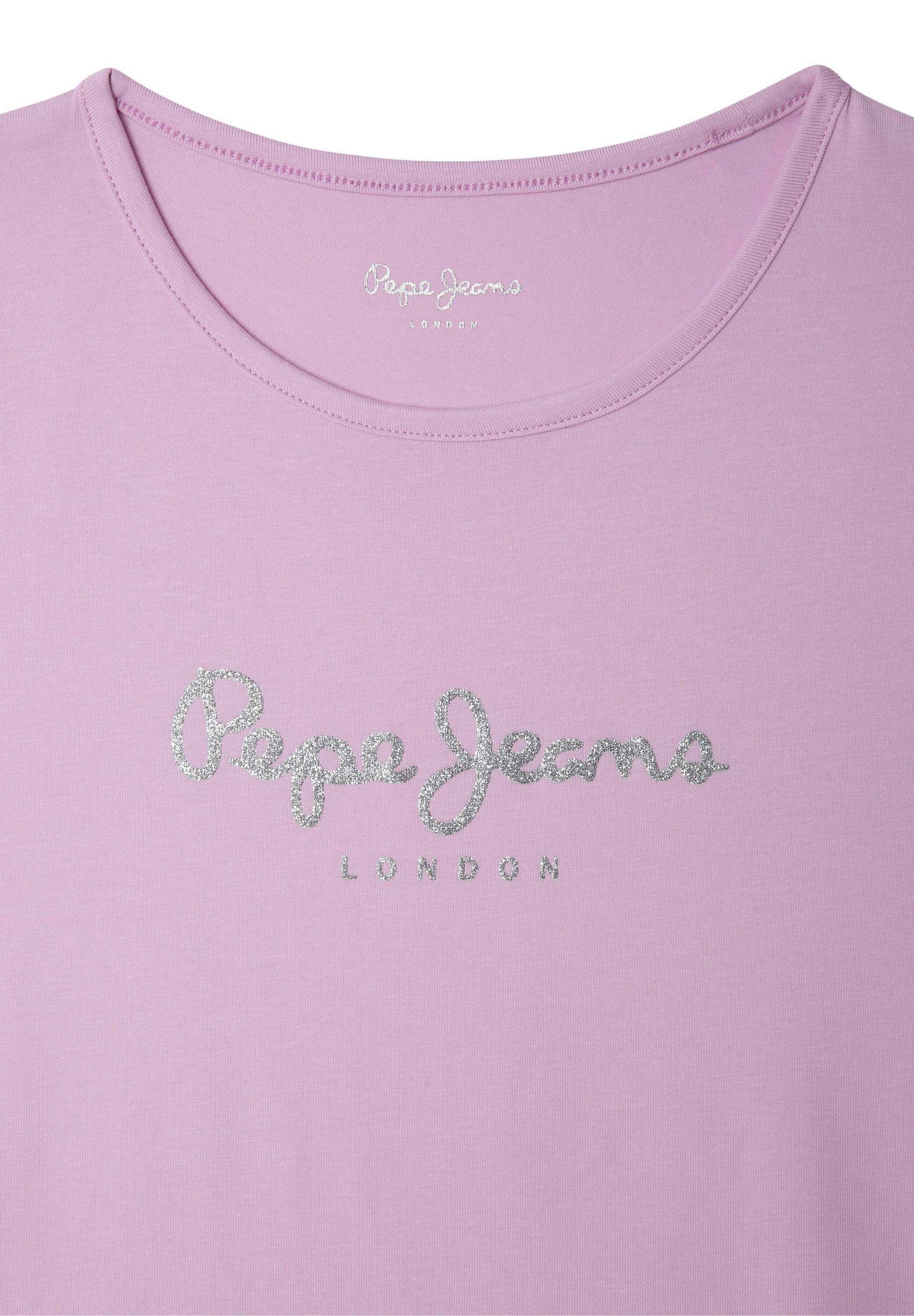 Pepe Jeans PEPE JEANS BASIC T-SHIRT HANA GLITTER N
