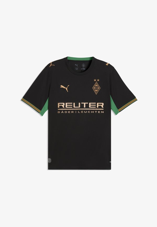Puma Print T-shirt - black-archive green